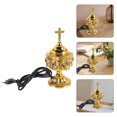 thumbnail image 2 of Quemador de incienso de Metal, quemador de incienso enchufable, soporte de incienso de Metal, decoración del hogar, enchufe europeo, 2 of 5