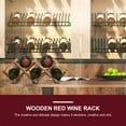 thumbnail image 6 of WEAVILUX Wooden Foldable Wine Holder Rack 2-Pack Brown Wine Display Stand Bar Storage Organizer, 6 of 8