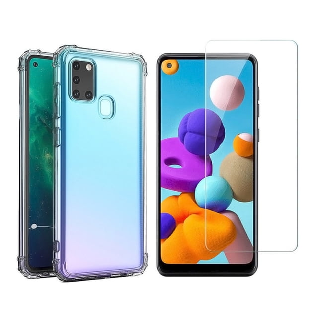 Funda + cristal templado para Samsung A21S
