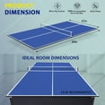 thumbnail image 6 of RayChee Foldable Table Tennis Table Conversion Top Foldable Tennis Topper for Tables Compact Design Easy Set-Up Ping Pong Game Accessories, 6 of 6