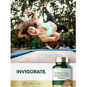 Turkey Tail Mushroom Extract | 1200mg | 200 Capsules | by Carlyle