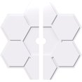 thumbnail image 1 of Ekena Millwork CMP26DY2-02000 26 in. OD x 2 in. ID Square Daisy Architectural Grade PVC Contemporary Ceiling Medallion - 2 Piece, 1 of 1