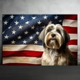 thumbnail image 2 of Tibetan Terrier Dog 4th of July Painting Canvas, Patriot American Dog Canvas, American Flag Diamond Art Canvas,Perfect for Home Decoration Festival Gift, 2 of 4