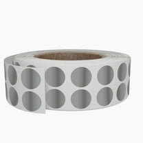 Royal Green Metallic Dot Stickers Roll  11/16 inch  Decorative Silver Labels 17mm - 1220 Pack