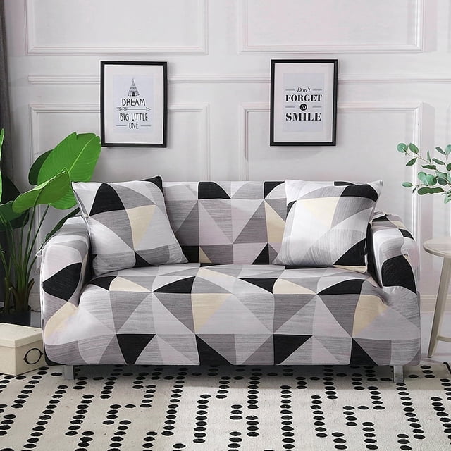 YIJIA Stretch Full Cover Sofa Cover Sofa Cushion Protector Long Sofa 1/2/3/4 Seater