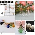 thumbnail image 6 of About 100pcs 10 Styles DIY Jewelry Kit Stainless Steel Snap On Bails & Screw Eye Pin Peg Bails & Bead Cap Bails Sets Pendant Connector Screw Eye Pin for DIY Jewelry Stainless Steel Color, 6 of 8