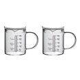 thumbnail image 1 of Taza de vidrio Wosthever con mango de borosilicato 250ml 2Conjunto, 1 of 1
