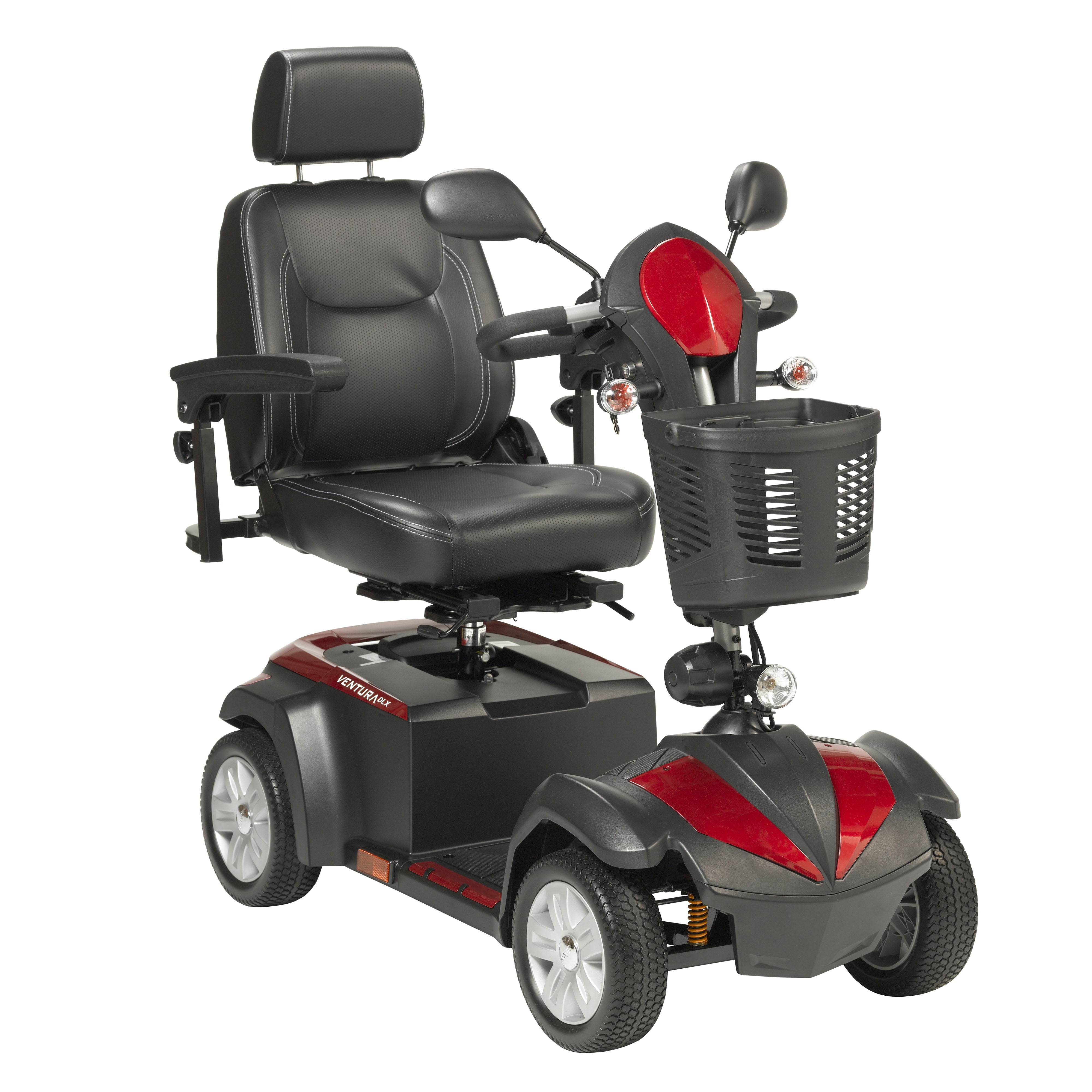 Drive Medical Ventura Power Mobility Scooter, 4 Wheel, 18" Captains Seat