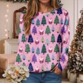 thumbnail image 2 of Towmus Cute Long Sleeve Tops Casual Women Sweatshirts Christmas Oversized Pullovers Graphic Print Crew Neck Sweatshirt, 2 of 6