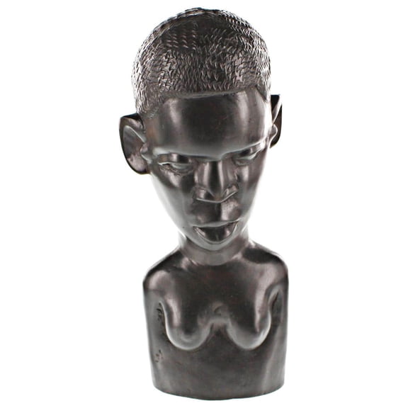 One-of-a-Kind Hand Carved Hardwood Collectible Figurine Makonde Woman