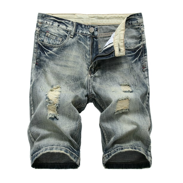 Biker jean store shorts mens