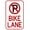 Warning Sign 3, variant on Bike Lane No Parking 8"x12" Warning Sign with Graphic, Bike Security Metal Sign, Business Home Outdoor Indoor Road Yard Garage Street Wall Caution Decor