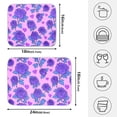 thumbnail image 2 of Ryvnso Rose Flower Purple Dish Drying Mat for Kitchen Countertop 18x24 Large Dish Pad Drainer Rack Dish Sink Mats, 2 of 7