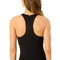 thumbnail image 3 of Women's Live In Color Textured Scoop Neck Front Racerback One Piece Swimsuit, 3 of 3