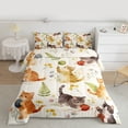 thumbnail image 2 of jejeloiu Cute Pet Cat Twin Comforter Sets,Colorful Cute Floral Bedding Set For Animals Lover Reversible 2pcs, 2 of 8