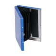 thumbnail image 3 of Protector de tarjetero de crédito de acero inoxidable, tarjetero para tarjetas de visita, para hombres y mujeres, color azul, 3 of 14