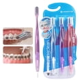 thumbnail image 1 of Cepillo de dientes YANDY de ortodoncia cóncavo para aparatos ortopédicos, paquete de 3, 1 of 6