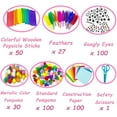 thumbnail image 4 of 1200pcs+children's craft set toys - DIY craft set, 4-8 year old children's crafts, birthday gifts for children, girls and boys, pre-school family toys, 4 of 9