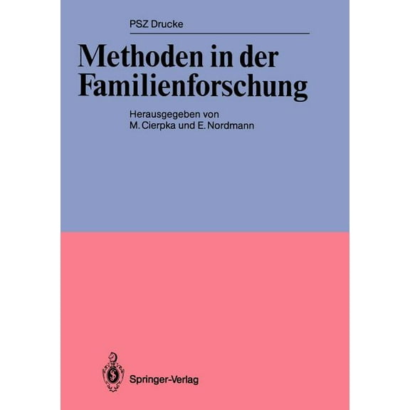 Psz-Drucke Methoden in Der Familienforschung, (Paperback)