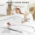 thumbnail image 2 of 128x120 Oversized King Comforter, Extra Large King Size Comforter Oversized, All Season Soft Lightweight Quilt Down Alternative Duvet Insert with 8 Corner Tabs(128x120, White), 2 of 17