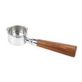 thumbnail image 1 of Porte-filtre sans fond de café de 51 mm avec panier-filtre et remplacement de poignée en bois pour Delonghi Ec680 Ec685 Machine à café-outil Filtres en alliage réutilisables Accessoires d'extraction, 1 of 7