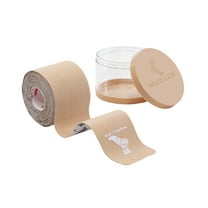 Mueller Typhoon Elite Kinesiology Therapeutic Tape, Beige, 20 Pre-Cut I-Strips, (Canister Included)