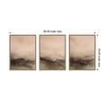 thumbnail image 5 of Kate and Laurel Dawn No. 1, No. 2, & No. 3 3 Piece Framed Canvas Wall Art Set by Amy Lighthall, Sylvie Dark Gold Modern Contemporary, Abstract Art for Wall Decor, 5 of 8