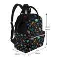 thumbnail image 2 of Fuzoiu Gamepads Print Diaper Bag Backpack,Baby Essentials Travel Tote,Multi function Waterproof Diaper Bag, Travel Essentials Baby Bag - Unisex, 2 of 6