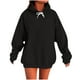 thumbnail image 3 of Tops bonitos para mujer,Sudadera informal de manga larga con capucha para mujer, con bolsillo, tejido de poliéster suave, para uso diario, sopatenor, 3 of 9