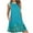 Green, variant on Ichuanyi Woman Dress, Summer Women Fashion O-Neck Printing Pockets Sleeveless A-Line Casual Nightdress Dress