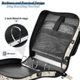 thumbnail image 4 of FORMRS Zipper Binder with Shoulder Strap 2-inch Ring 500 Sheet Capacity File Bag, Small Black Flowers, 4 of 5