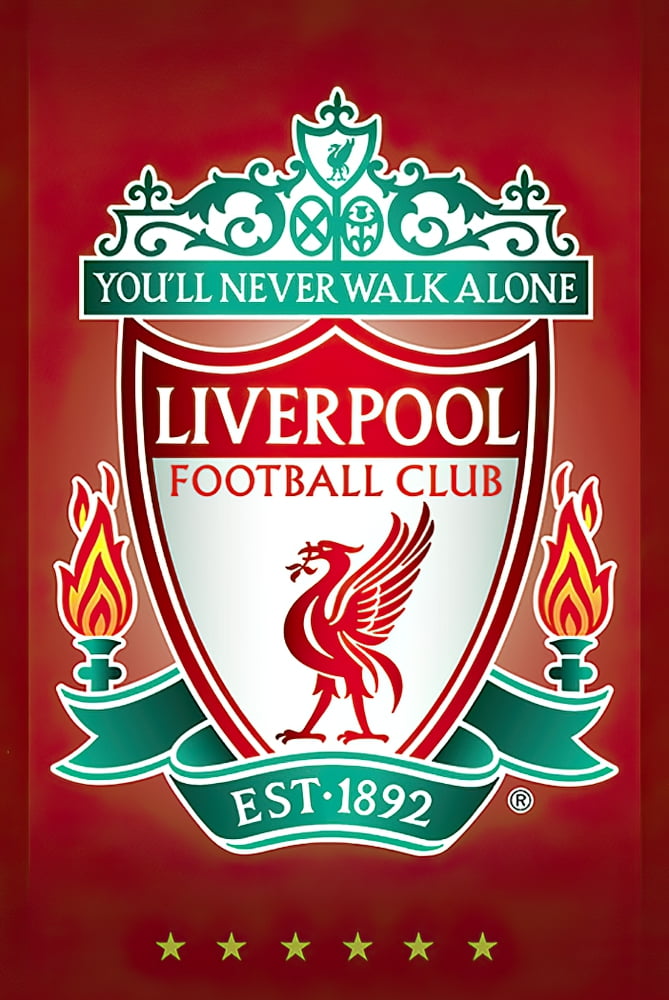 Fc Liverpool - Soccer Poster (Club Crest & Liverbird) (Poster & Poster