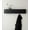 Oak, Black, variant on Wall-Mounted Coat Rack 'Toke' - Modern Design Coat Rack with Hidden Wall Hooks - Solid Wood Veneer Panel Coat Hanger - White