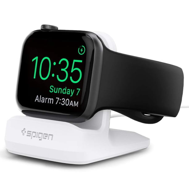 Soporte de carga Spigen S350 para Apple Watch, antideslizante, blanco