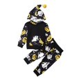 thumbnail image 2 of Uccdo 2Pcs Toddler Baby Boys Halloween Outfits, Kids Pumpkin Printed Hooded Sweater Hoodie Top Long Pants Set, 6M-4T, 2 of 7
