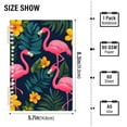 thumbnail image 2 of FORMRS 1-Subject Spiral Notebook 8" x 5" College Ruled 60 Refillable Sheet, 2 Pack, Yellow Floral Flamingo, 2 of 7