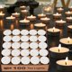 thumbnail image 1 of Velas de té Ashlux sin perfume con forma de palma, 100 unidades, color blanco, 1 of 9