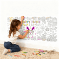thumbnail image 4 of Easter Coloring Tablecloth For Kids Party Decorations, Giant Waterproof Canvas Easter Coloring Activities Poster Banner, Party Favors Gifts For Family Classroom Easter, 4 of 6