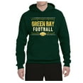 thumbnail image 2 of Wild Bobby Green Bay GB Hometown City Football Fan Pride Sports Unisex Graphic Hoodie Sweatshirt, Forest Green, X-Large, 2 of 6
