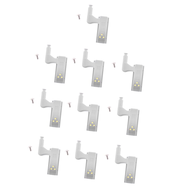 10pcs Bisagras Interiores de Armario de Cocina Universales de Lámpara con