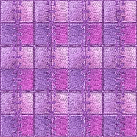 Ahgly Company Machine Washable Indoor Square Transitional Violet Purple Area Rugs, 7' Square