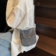 thumbnail image 2 of Bolso bandolera casual minimalista de mezclilla con bandolera, 2 of 2