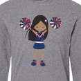 thumbnail image 4 of Inktastic African American Girl, Cheerleaders, Cheerleading Long Sleeve T-Shirt, 4 of 5