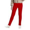 thumbnail image 5 of XXWXYD Children High Waisted Thermal Leggings Fleec𝖾 Lined Winter Warm Thickened Cozy Underwear Pants with Elastic Waist Kids Thermal Wear, 5 of 9