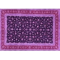 thumbnail image 1 of Ahgly Company Machine Washable Indoor Rectangle Persian Purple Traditional Area Rugs, 2' x 3', 1 of 4