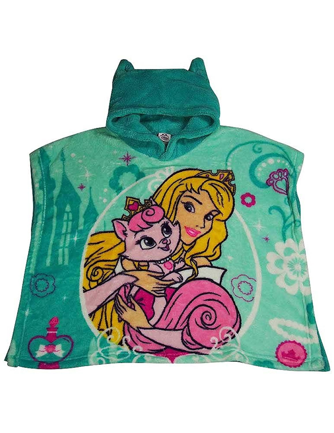 Disney PRINCESS One Size Girls HOODED PONCHO Blanket PRINCESS 