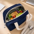 thumbnail image 5 of Corduroy Insulated Lunch Bag Portable Waterproof Oil Proof Lunch Box Tote for Work Travel, 5 of 7