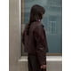 thumbnail image 4 of Chaqueta de cuero Pu recortada empalmada con borlas Retro para mujer, abrigo elegante de manga larga con botones de solapa, ropa nueva elegante para mujer 2024, 4 of 5