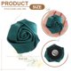 thumbnail image 2 of Uxcell 16 Pcs Flores de solapa para trajes de hombres, pin de solapa de 2 pulgadas para hombres, flores de tela de rosa artificial para broches de boda, fiesta, ceremonia, verde oscuro, 2 of 7