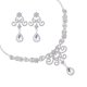 thumbnail image 4 of KAKOWELY 1 juego de collar, pendientes y adornos de diamantes de imitación para bodas., 4 of 4